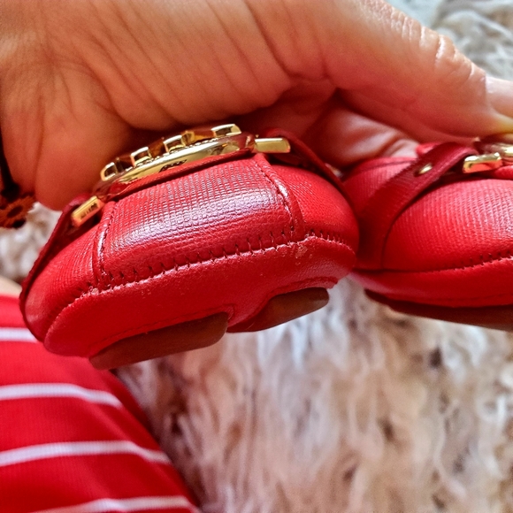 Michael Kors Red Leather Ballet Flats - Picture 8 of 9
